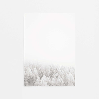 Impression de couverture d'hiver, dans un cadre,