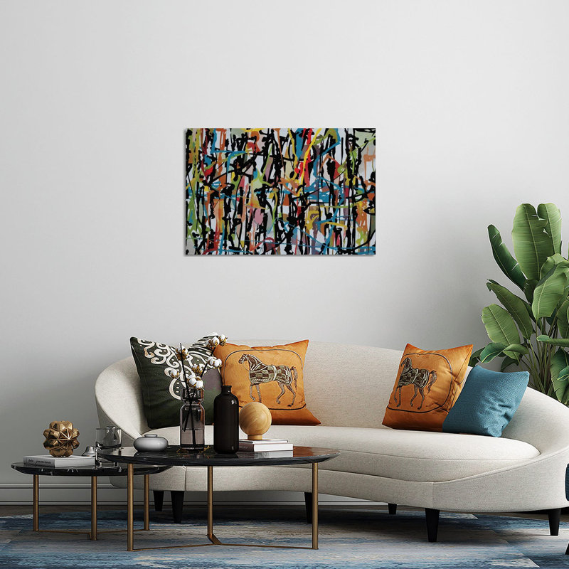 Pollock Wink XV, impression sur verre acrylique, H 16 po x l 24 po x P 0,25 po