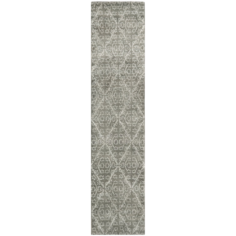 Strolling Garden Martha Stewart Viscos/Wool Rug in Gray