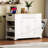 Fluted Kitchen Island With Trash Can Storage, Power Outlet, And Rolling Mobility For Modern Kitchens.-2146240176