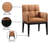 Adrian Vegan Leather Dining Arm Chair-58339048-58339053