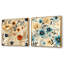 Roubaix - Ensemble de 2 collages carrés botaniques abstraits-102162720-102162719