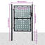 Barrière de clôture simple vidaXL 39,4 x 49,2 po-90705548