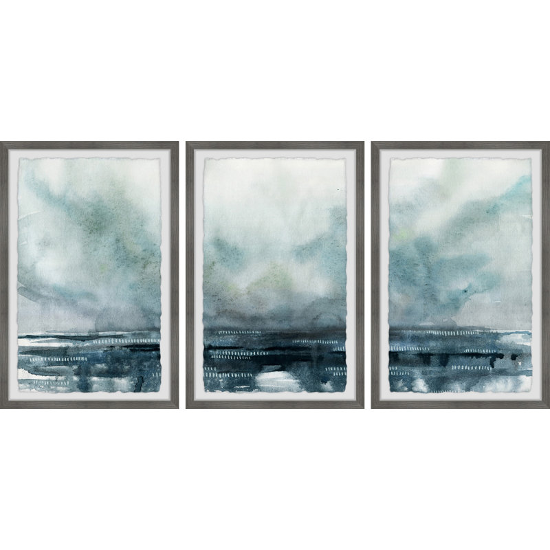 " Mysterious Meadow " 3 - Pieces Painting Print, 12" H x 8" W