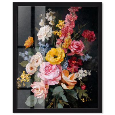 «Garden Richness II Shadowbox», art mural floral par Art Remedy