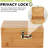 Bamboo Box With Combination Lock Decorative Box For Home Great Gift Choice Stash Storage Lockbox With Storage Jar, Tray, Resealable Bags And More