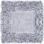 Ensemble de tapis de bain 100% coton 1775 g / m² 2 pièces Courson Premium, certifié OEKO-TEX®, envers en latex antidérapant, motif de volants touffetés moelleux, super absorbant, tapis de salle de bain lavables à la machine, argent-1711564983-1712958608