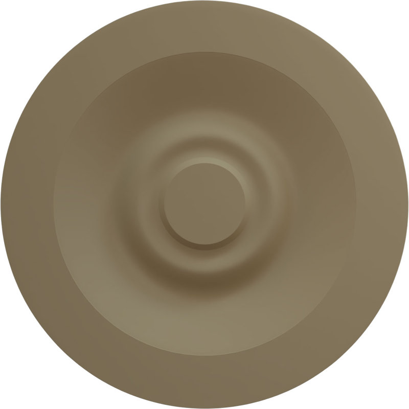 Médaillon de plafond Endurathane Bordeaux, DE 22 5/8 po x P 1 3/4 po (convient aux auvents jusqu'à 3 1/4 po), fini gris acier peint à la main