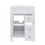 Meuble-lavabo 24 po avec lavabo en céramique, petite armoire avec 2 tiroirs et tablette réglable-1237536843