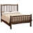 Fireside Lodge Hickory Log Traditional Bed - Queen - Espresso-380506661-373531158