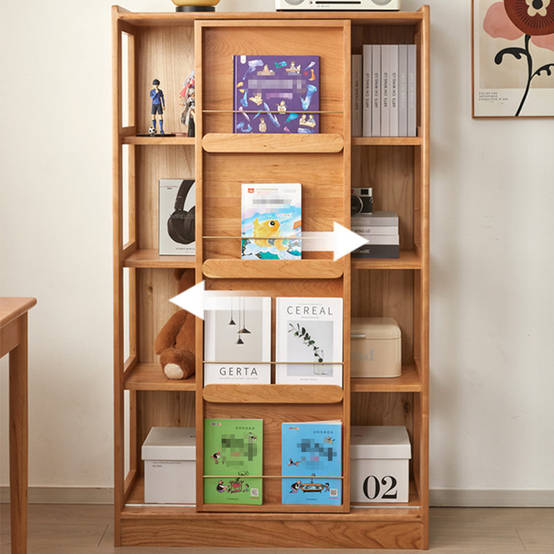 American style simple bookcase, (4 Shelves) 60.24"H x 35.43"W x 15.75"D