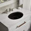 Caxton® Vitreous China Oval Undermount Bathroom Sink with Overflow-43100386