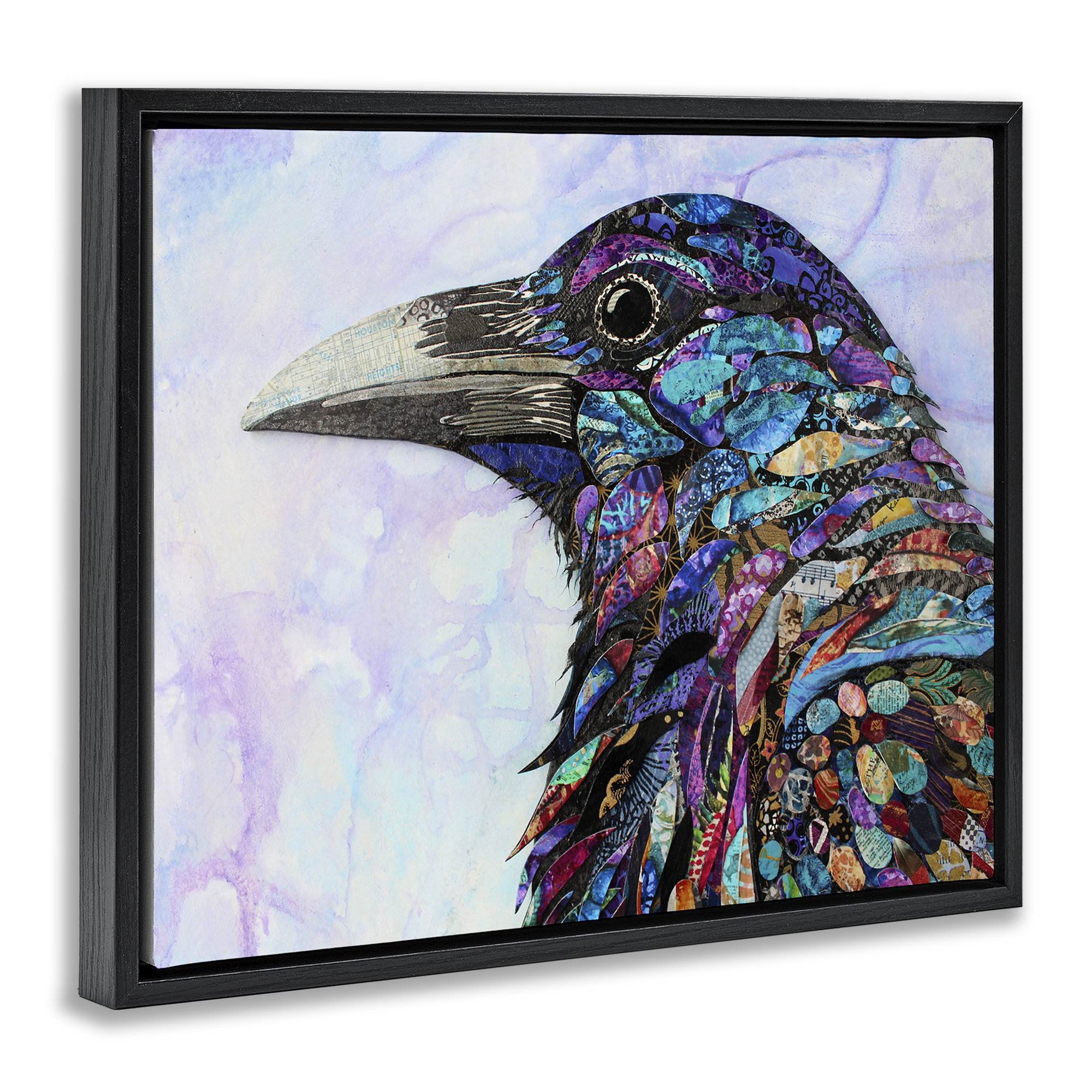 Crow Frame Latitude Run® Stay Curious Crow Floating Frame, design by Lisa Morales ...