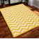 Hand Hooked Wool Chevron Indoor Rug