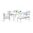 6-Piece Patio Dining Set With 4 Chairs And 1 Bench