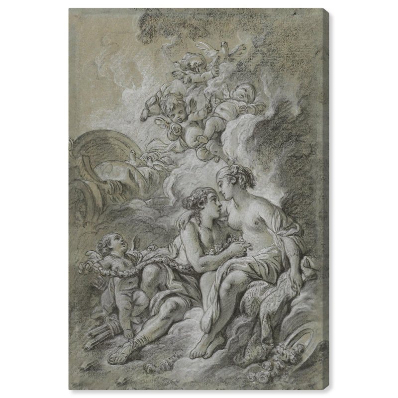 François François, toile classique par Art Remedy, Toile tendue, H 15 po x l 10 po