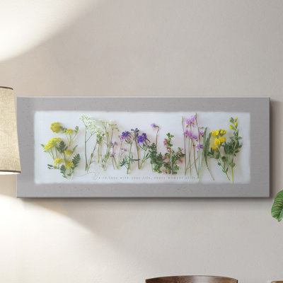 Fleurs sauvages - Toile tendue avec châssis - Prêt à accrocher