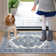 Tapis gris lavable à la machine Groner