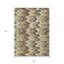 Tapis intérieur lavable abstrait vert artichaut 3 pi x 5 pi