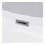 Baignoire autoportante en acrylique, blanc brillant, baignoire simple avec trop-plein chromé et bonde escamotable, certifiée cUPC