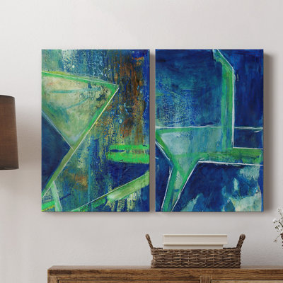 GeometricInCoolVII-Premium Gallery Wrapped Canvas -Ready to Hang