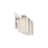 Dunreith 3-Light Dimmable Vanity Light with Wavy Glass Shades-1229410288