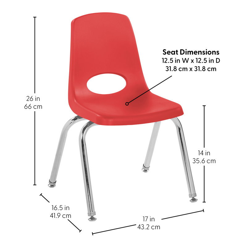 Ensemble de 5 tables d'activités rectangulaires effaçables à sec 24 "x 48" avec pieds standards et chaises empilables 14 "avec glissières pivotantes - tableau blanc / rouge