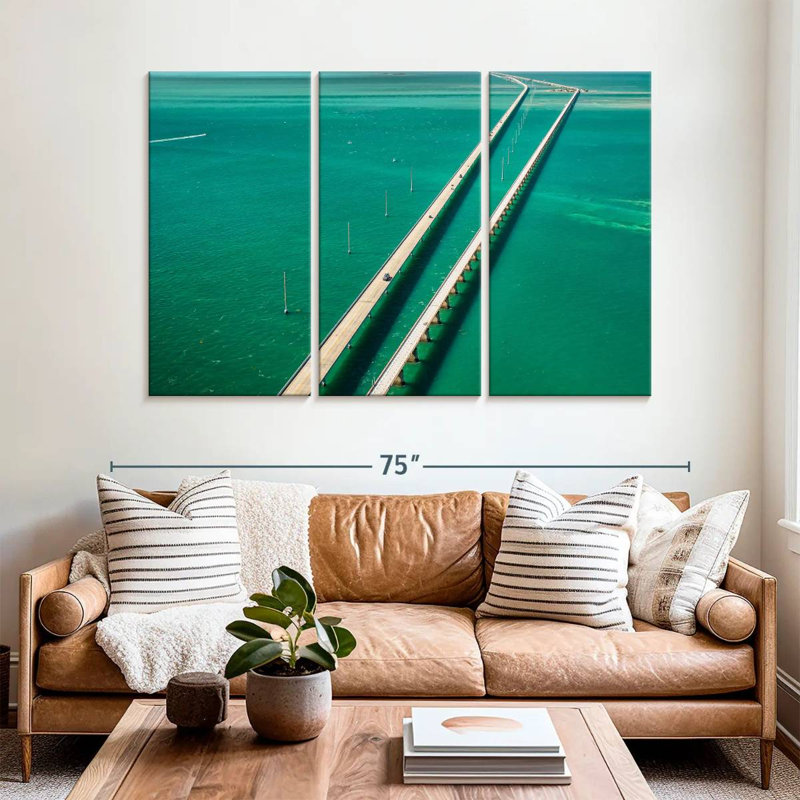 Lilie Peaceful Seven Mile Bridge, H 42 po x l 65 po