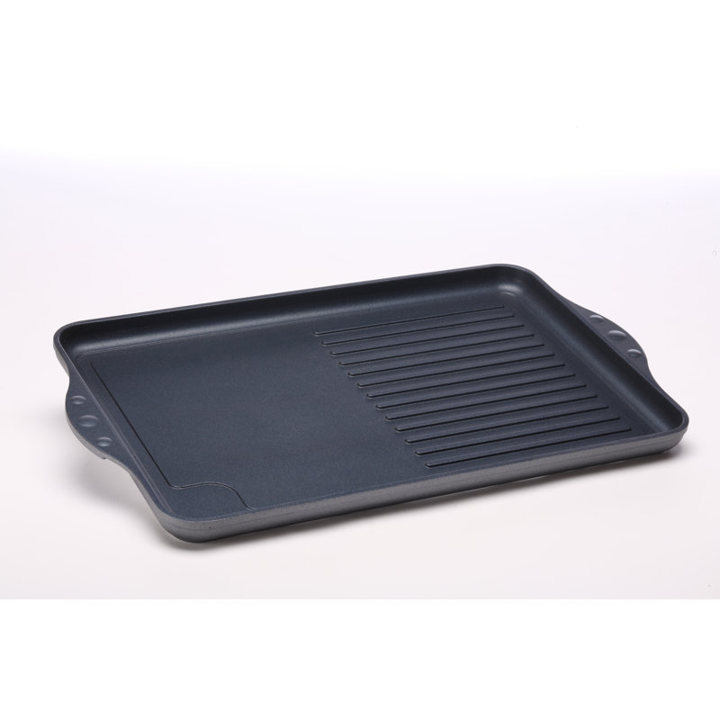 Swiss Diamond Nonstick Double-Burner Grill and Griddle Combo