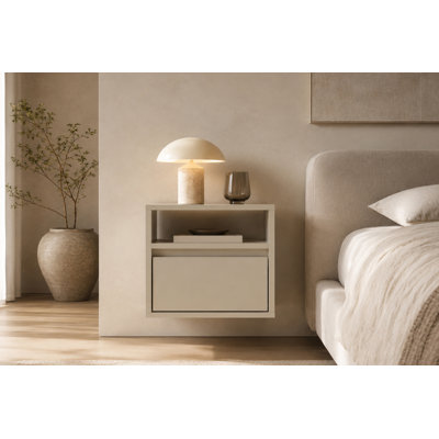 40 cm W Laminate Bedside Table