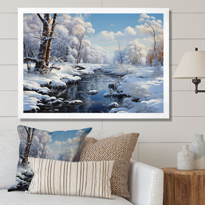 Winter Snowy Serenity I - Winter Landscape Wall Art