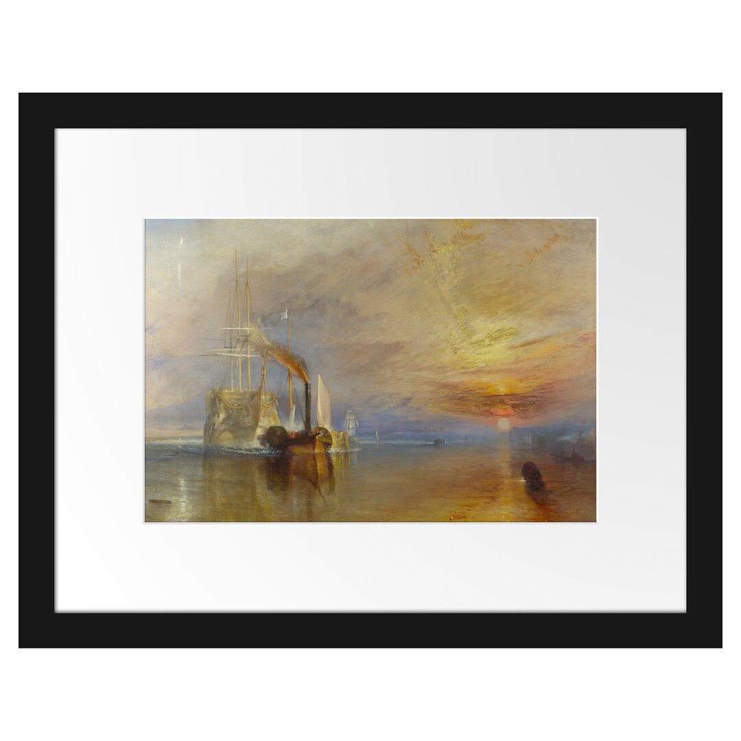 Gerahmter Kunstdruck The Fighting Temeraire von William Turner