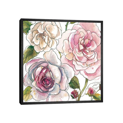 Floral Sketchbook by Carol Robinson - Print on Canvas