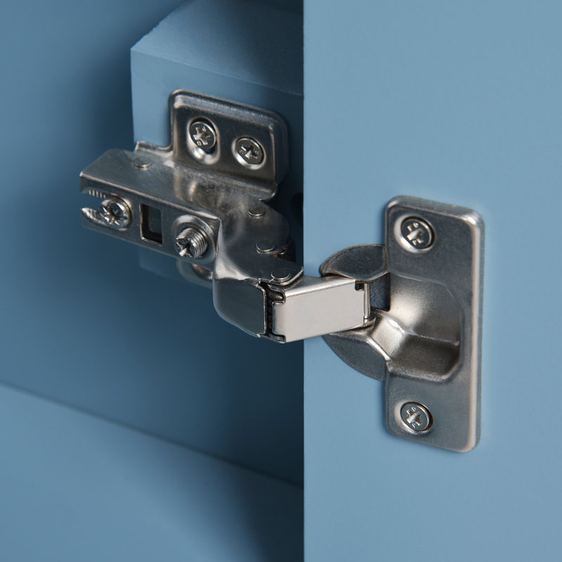 Meuble-lavabo de 30 po avec lavabo en céramique. Bois massif et bois massif Beaucoup d'espace. Armoire indigo., Doré, Indigo