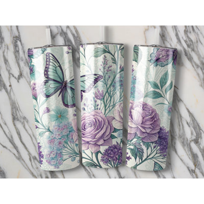 Choose Handmade Tumblers 591 mL Vacuum Insulated Stainless Steel (18/8) Travel Tumbler with Straw