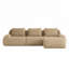 Canapé modulaire moderne en L pour salon, tissu en flanelle, repose-pieds mobile sans assemblage-158126497