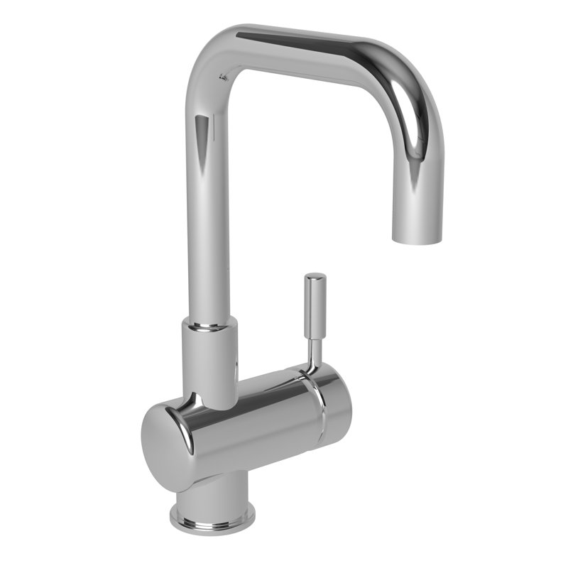 East Square Single Handle Bar Faucet, Polished Chrome