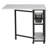 58.75'' x 36.5'' Foldable Sewing Table with Sewing Machine Platform and Wheels