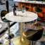 Cleofus Round Metal Base Dining Table-561748633-558404553-566617740