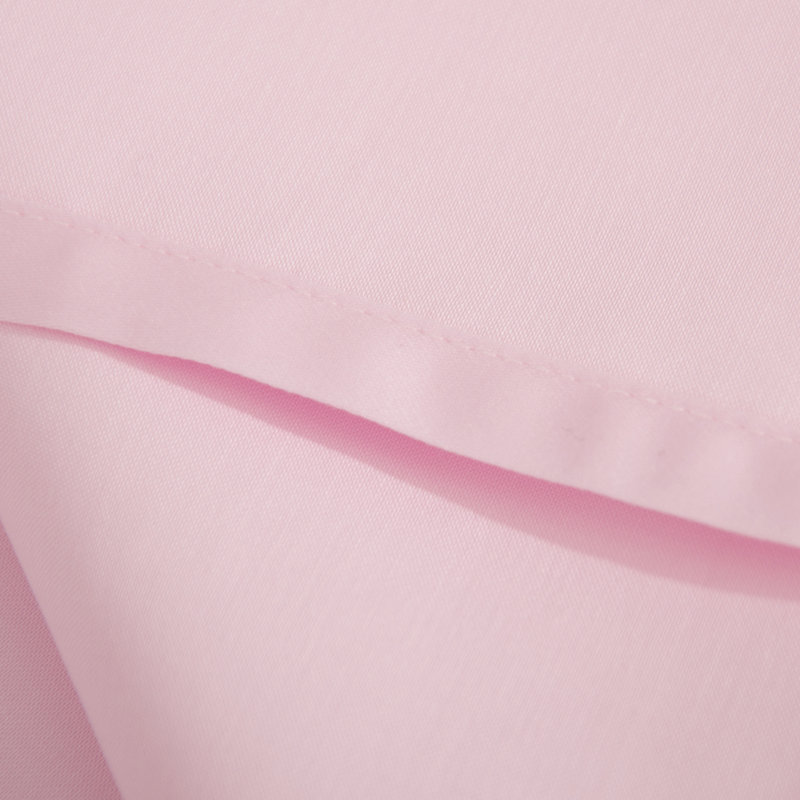 Taies d'oreiller carrées en satin de coton égyptien de qualité supérieure (500 fils/cm²) - NTBAY, Euro, Rose