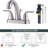 Centerset 2-handle Bathroom Faucet with Drain Assembly-73375925