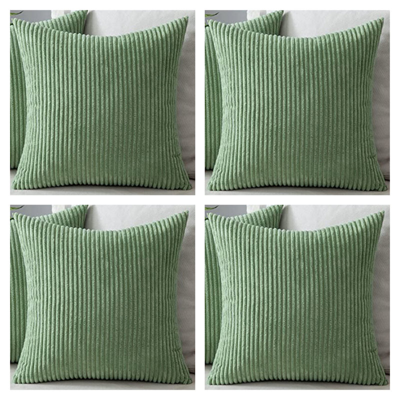 Nayely Square Throw Pillow Cover, Green