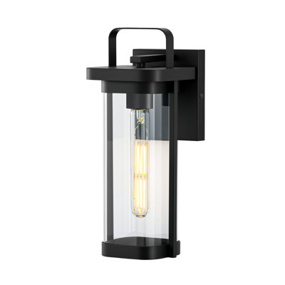 Modern 1-light Outdoor Wall Light With Clear Glass(bulb Not Include)