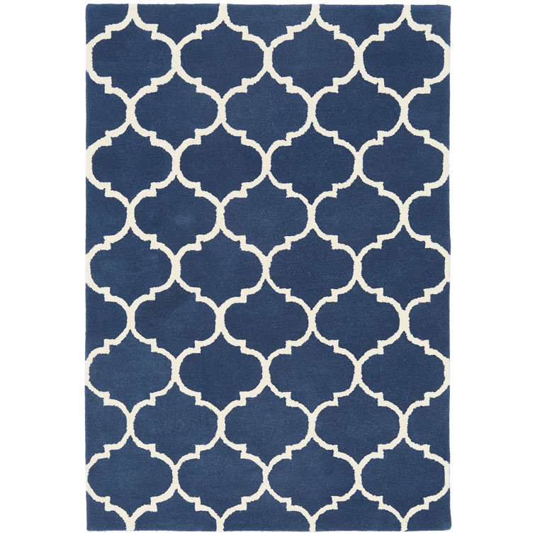 Reina Geometric Wool Hand Woven Area Rug