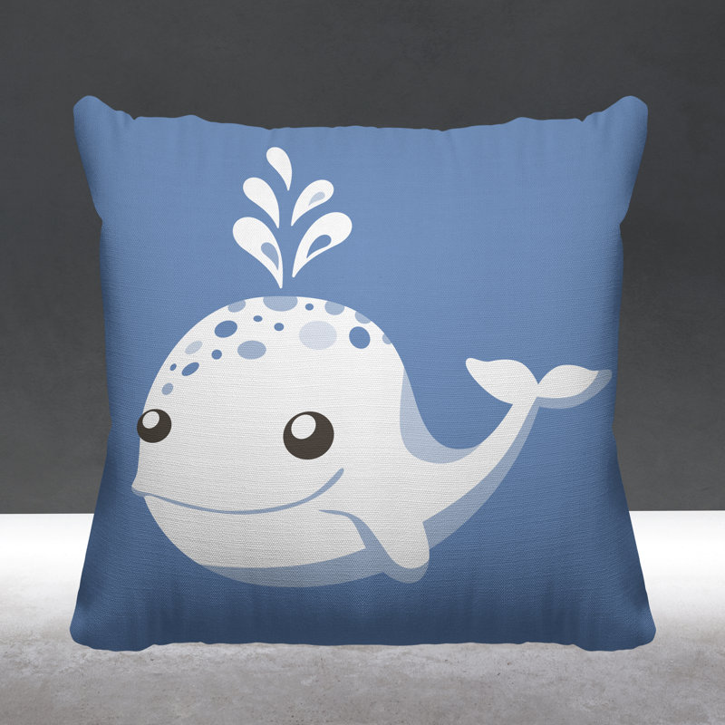 Coussin Whally, L 17 po x H 17 po, Pervenche