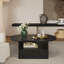 Ernesto Cloud-Shaped Coffee Table with Storage & Drop-Down Door-1125433770