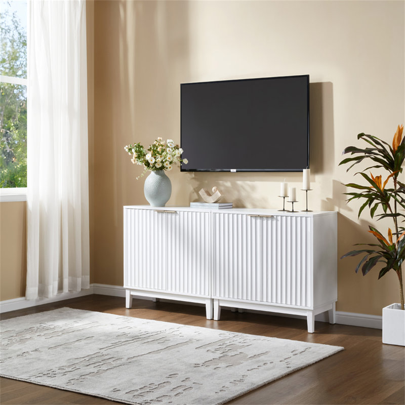 2 Door Storage Cabinet, White