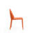 Paris Modern Vegan Leather Upholstered Metal Dining Chair in Coral-1413128150