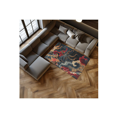 Tapis tissé à motif lavable Sea Creatures