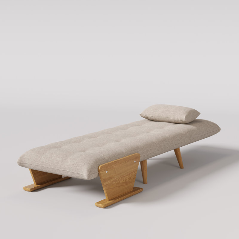 Canapé-lit rembourré convertible, chaise-lit réglable 3-en-1, H 32,3 po x l 28,4 po x P 31,5 po